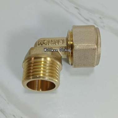 KNEE L KUNINGAN FITTING PIPA AIR PANAS 1/2