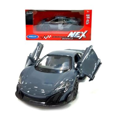Welly 43757CW Mclaren 675LT Coupe Diecast - Grey
