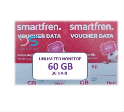 Voucher SmartFren NONSTOP UNLIMITED 60 GB