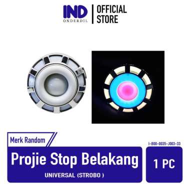 Lampu Stoplamp-Stop Lamp Belakang Projie-Ironman-Pelangi-Rainbow-Bulat-Sisik Strobo Untuk Semua Jeni