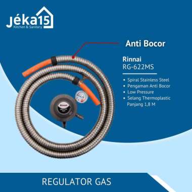Regulator Gas | Paket Regulator Selang | Rinnai RG-622MS