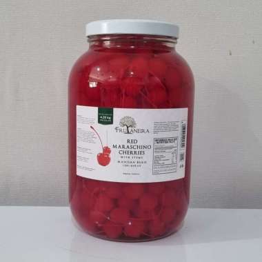 FRUTANEIRA - Ceri Merah Tangkai FRUTANEIRA Maraschino / Red Cherry with Stem 4,25 kg