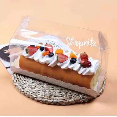 Kotak Kue Bolu Gulung Mika Bening Box Mika Kotak Mika Handy Box Kecil