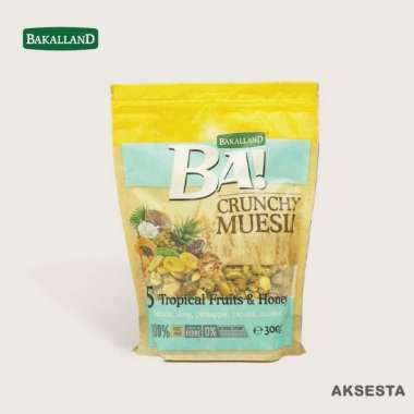 Bakaland BA Crunchy Muesli 5 Tropical Fruits & Honey 300 gr