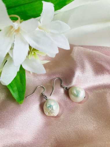 Anting Earring Giwang Tusuk Stainless Mutiara Baroque Barok Air Tawar