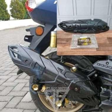 Cover Pelindung Knalpot New Nmax 2020 Tutup Knalpot Nmax New Carbon