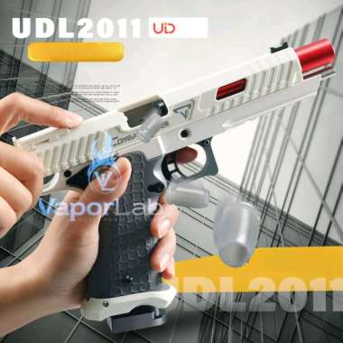 pistol mainan anak toy soft foam ejection bullet UDL combat master wgg UDL 2011 HITAM