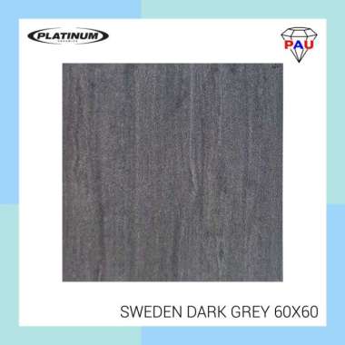 Keramik Lantai 60x60 PLATINUM SWEDEN - Grey Dark Grey