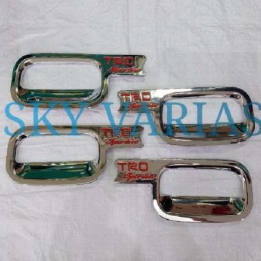 Cover Outer Handle Mangkok Pintu Agya Ayla Trd Chrome Silver