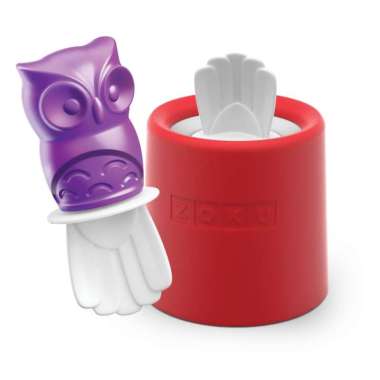 [BEST SELLER] Zoku Owl Ice Pop Mold - Cetakan Es Krim Karakter, Cetakan Es Krim Bentuk Burung Hantu,