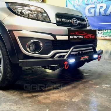 Tanduk Depan Towing Bar Rhino Bumper Guard Rush Terios Lama With DRL