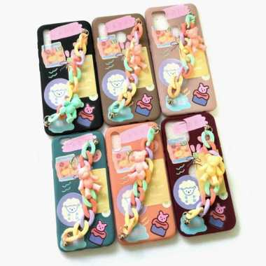 CANDY BEAR + CHAIN SAMSUNG A7 2018 / A20 / A30 / A21S / A50 / A50S / A30S / A51 / A71 / M30S SAMSUNG