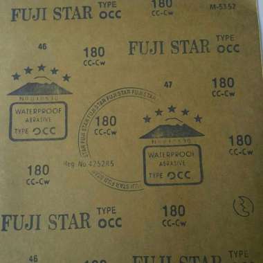Amplas Kertas Gosok Waterproof Fujistar Fuji Star Grid 180