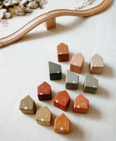 Twinkle Village / Mainan Balok Kayu / Wooden Blocks By Twinkle Well Lutie Village