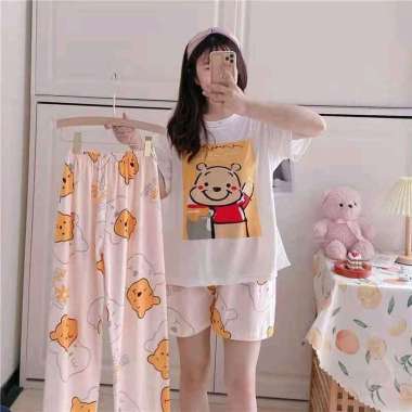 piyama setelan (3in1) winnie the pooh