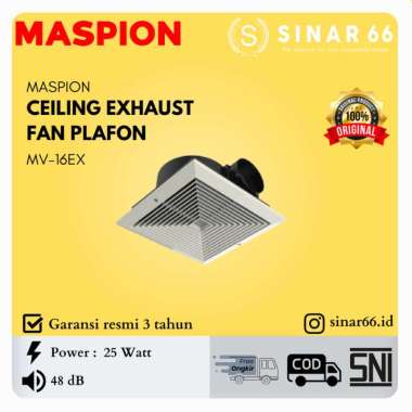 MASPION CEILING EXHAUST FAN PLAFON 6" MV 16 EX