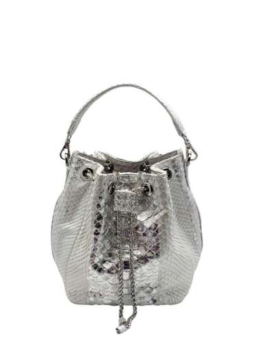 Shoulder Bag Wanita-Kulit Asli-Kirana Bag Pearl Silver