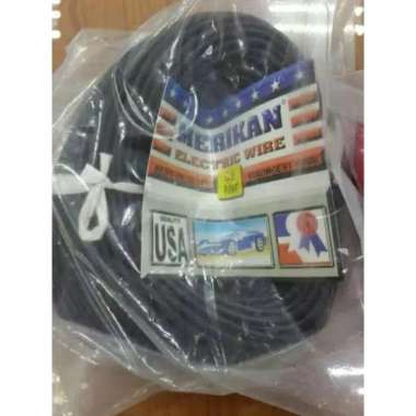 KABEL MOTOR SERABUT MERIKAN 5 WARNA Hitam