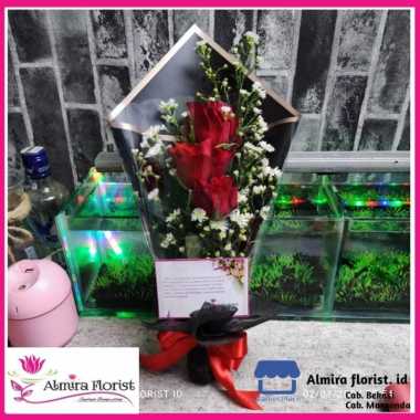 Bouquet bunga mawar PREMIUM | buket bunga asli segar | hand bouquet Hitam