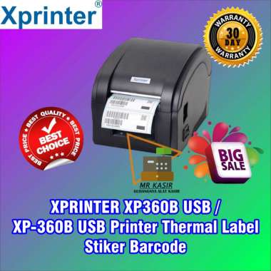 XPRINTER XP360B USB / XP-360B USB Printer Thermal Label Stiker Barcode Terbaik