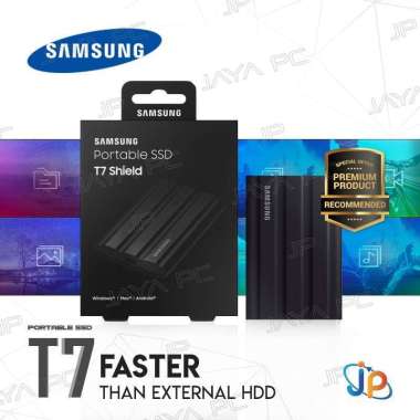 Samsung SSD T7 Shield External Portable 1TB USB 3.2 - Samsung SSD 1 TB hitam