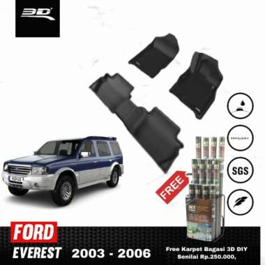 Karpet Mobil 3D Kagumat Ford Everest 2003 - 2006 Black