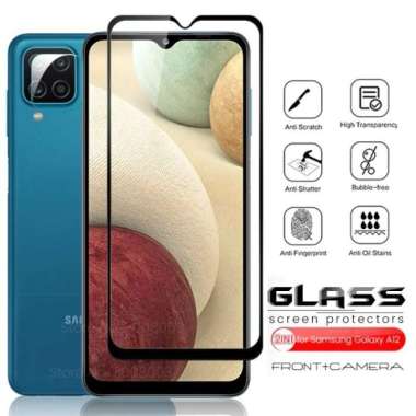 Paket 2in1 Case Aero Samsung A12 / M12 Free Tempered Glass Layar Hijau Army - Samsung A12