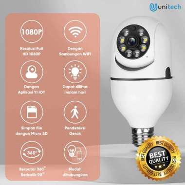 Kamera CCTV Wifi Bohlam Lampu Unitech XY-3120S Mini Camera CCTV 360