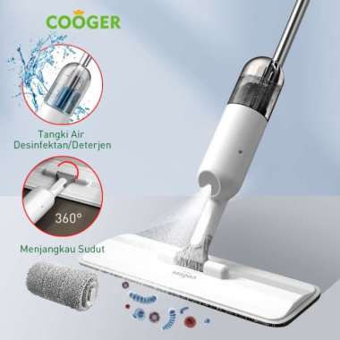 COOGER Alat Pel Spray Otomatis Dengan Tangki Penampungan Air Alat Pel