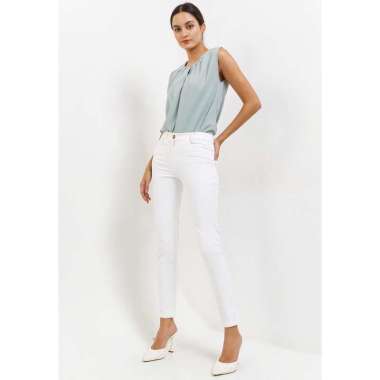 White Mode Ophelie Long Pants L White