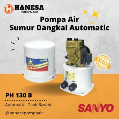 Sanyo PH 130 B Pompa Air Sumur Dangkal Otomatis