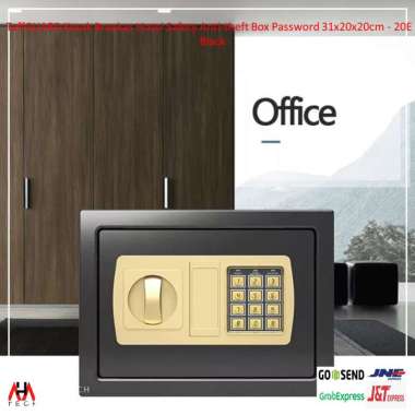 Kotak Brankas TaffGUARD 20E Mini Hitam 8 Digit Password Dengan Alarm Anti-Bobol