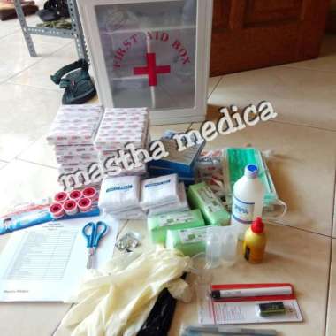 Kotak P3K+Isi lengkap KKK K3 PPPK Dinding Tembok Gantung MC-11 Paket C