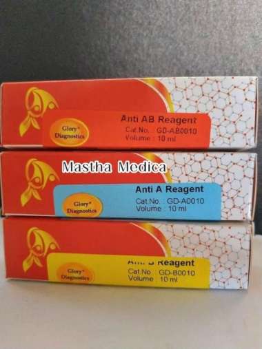 PROMO Reagent Tes Golongan Darah Glory Diagnostic 1 Vial | GOLDAR Anti AB