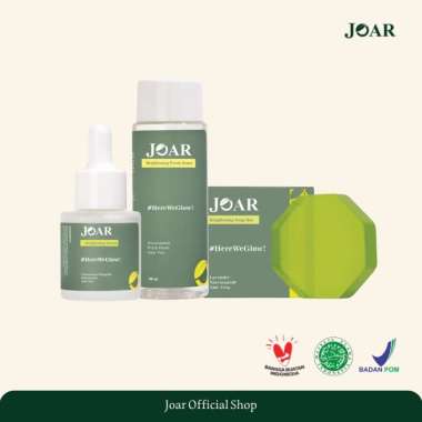 Joar Skincare Paket Brightening (Soap Bar, Fresh Toner, Serum)