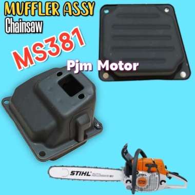 Ms381 Silencer mufler knalpot mesin chain saw sinso stihl sthil