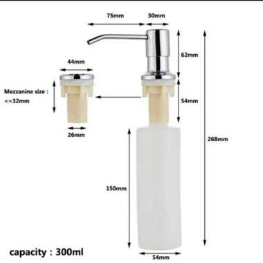 Tempat Sabun Stainless / Tempat Sabun Bak cuci piring stainless