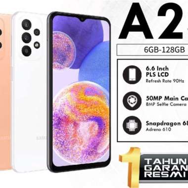 Samsung A23 bundling kartu paket indosat - Hitam