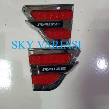side Vent ventilator merah list chrome toyota Raize