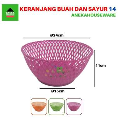 Keranjang Buah Dan Sayur Plastik Bakul Telur Besek Plastik Wakul 14 Ungu
