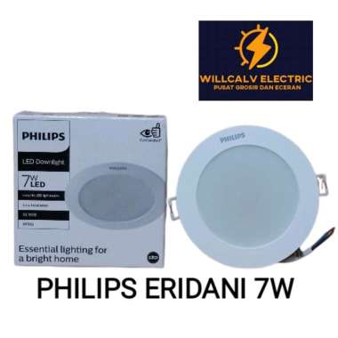 LAMPU PHILIPS ERIDANI 7W 7 WATT DL190B / LAMPU DOWNLIGHT LED PHILIPS ERIDANI DL190B 7W 7 WATT Putih