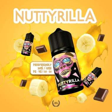 Nuttyrilla Pods Friendly 30ML 12mg Peanut Butter Chocolate Banana