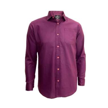 Redcliff Kemeja Pria Polos Panjang Ungu 6BK3488F 7A3 L