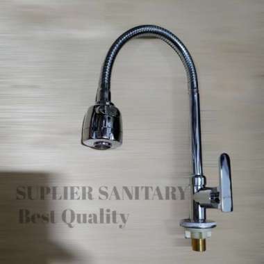 kran wastafel meja/kran cuci piring tanam/kran angsa/keran air - flexibel TERBAIK Multicolor