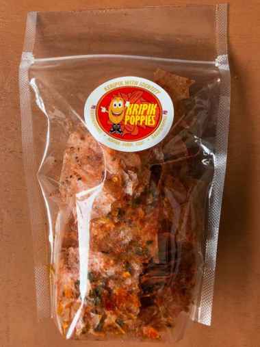 Keripik kaca / Keripik beling / Kripca pedas daun jeruk 110gr