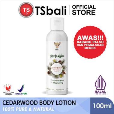 TSb - Body Lotion Essential Oil Cedar Wood Pika 100%Murni 100ML