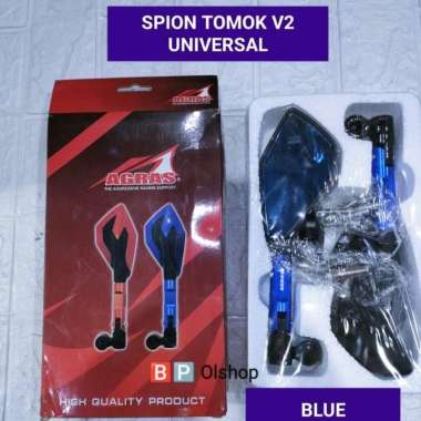 SPION TOMOK FULL CNC MODEL V2 KACA BIRU Biru