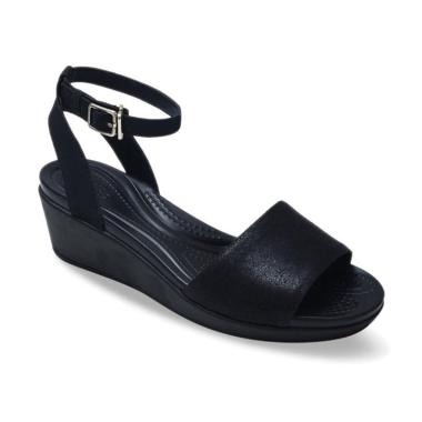 crocs leigh ann slingback wedge