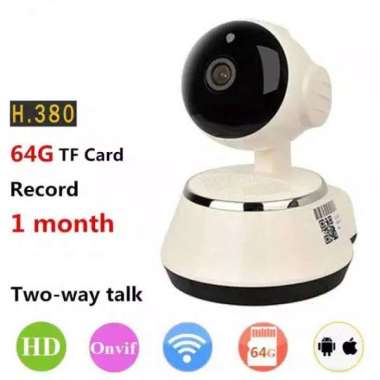 CCTV CANGGIH IP Camera Mini Wifi V380 Webcam ROTASI 360 ° TERBAIK Multicolor