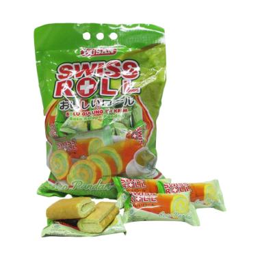 Pusan Swiss Roll Pandan [PAKET 3+1]